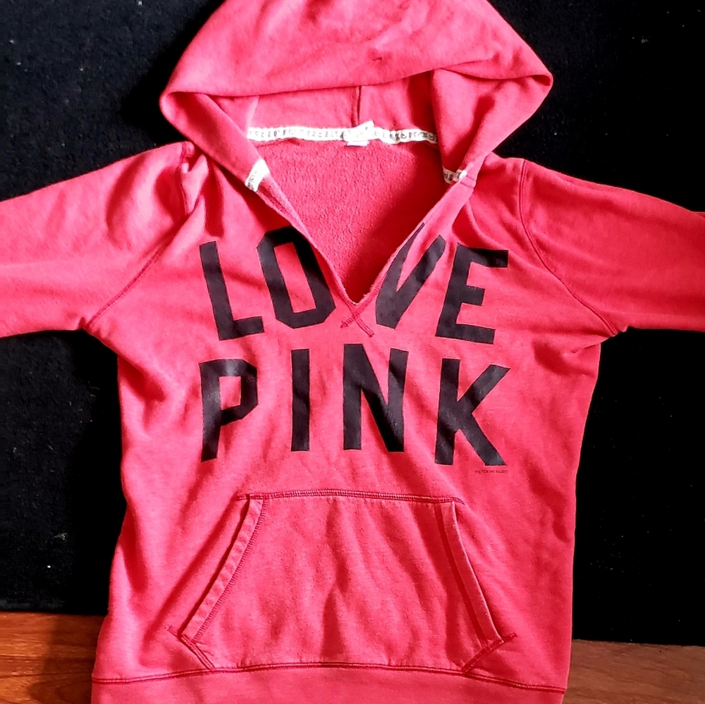 Pink victoria secret pull over